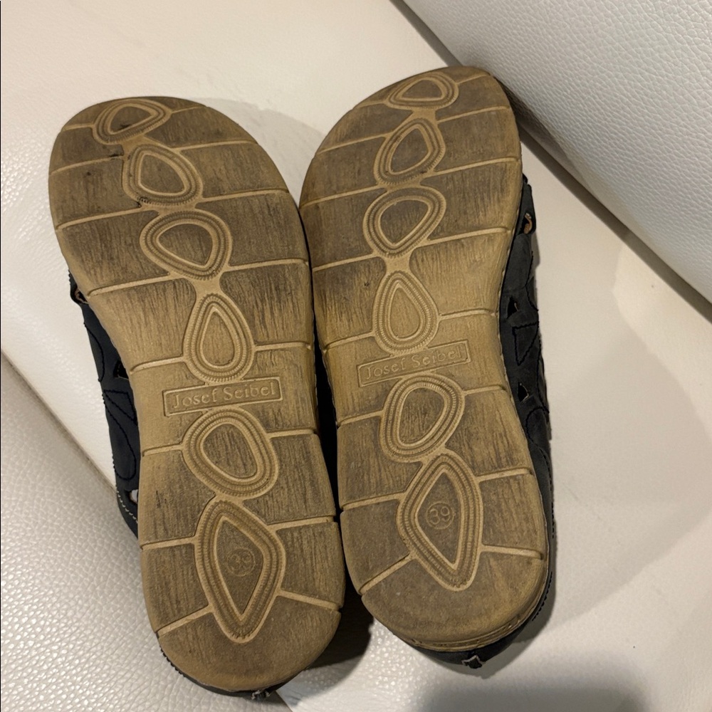 Josef Seibel Leather Navy Blue Slip-Ons Size 39 - Picture 6 of 9